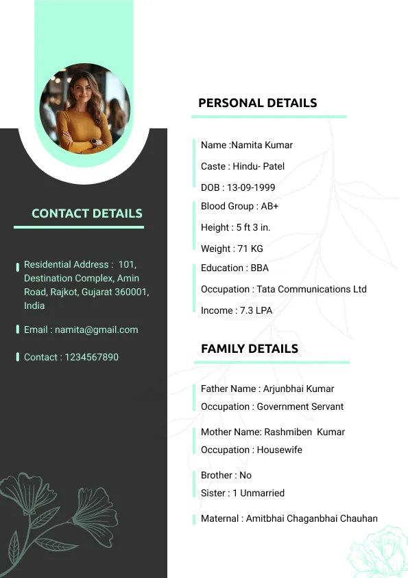 Biodata Template 2